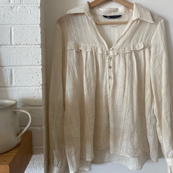 Zara Blouse size XS - Picture 2 of 3